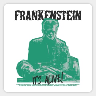 Frankenstein Its Alive Monster Sticker